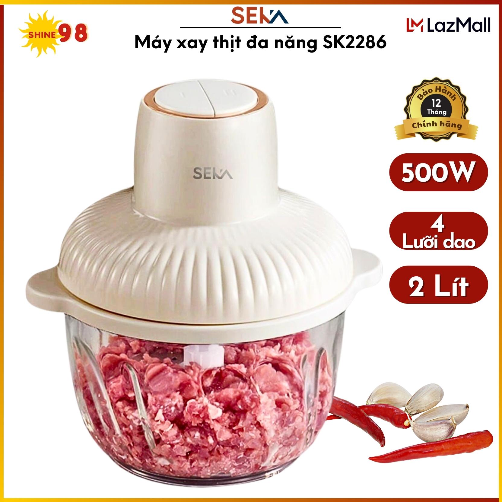 Máy xay thịt đa năng SEKA SK2286 dung tích 2L công suất 500W lưỡi dao sắc bén - Máy xay seka - Máy x