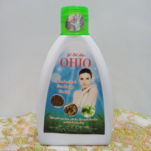 [HCM]Gel lột mụn than tre ohio chai lớn 200ml