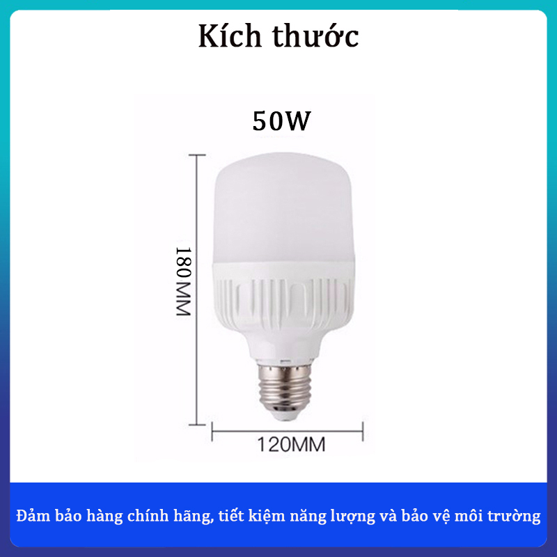 Bóng Đèn Led Trụ Nhựa Tròn 20W - 80W | Đèn Led Cao Cấp Siêu Sáng