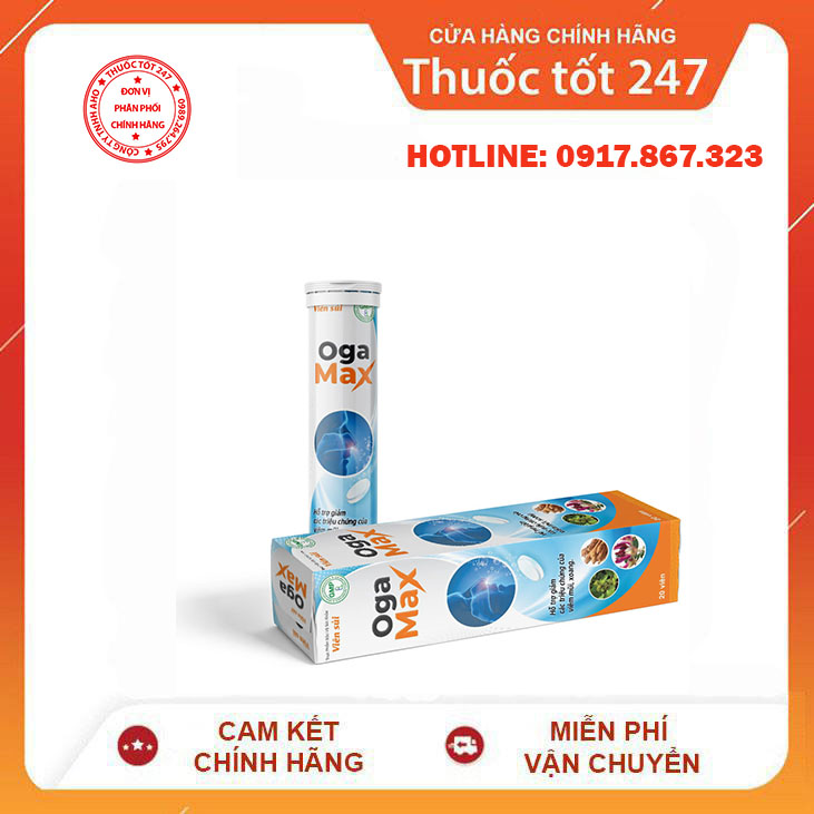 Oga Max - Hỗ Trợ Viêm Xoang Mũi Dị Ứng Bằng Công Nghệ Mới (Lọ 20 Viên)