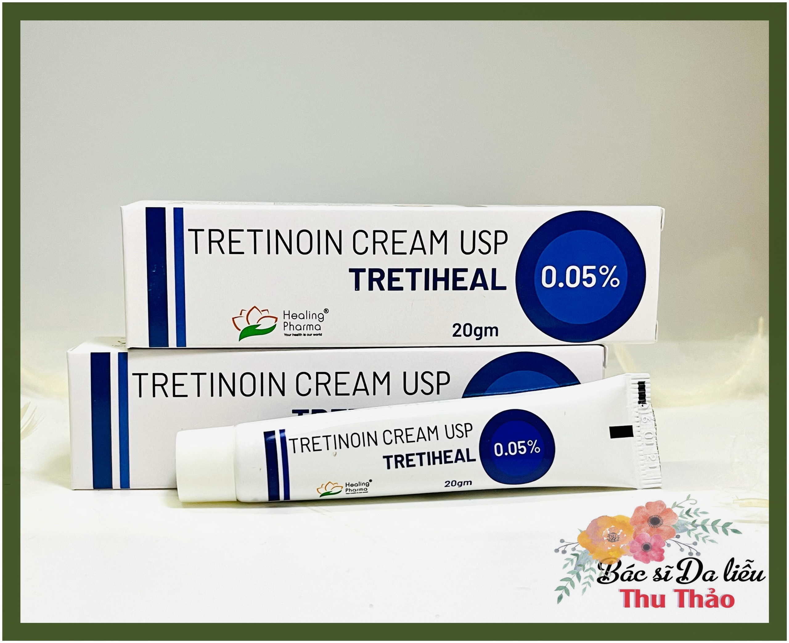 [Hcm][20G] Kem Giảm Mụn Tretiheal Cream - Tretinoin 0.05