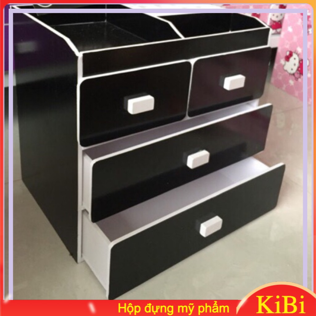 [HCM][FREE SHIP] Kệ Đựng Mỹ Phẩm 4 tầng đen chất lượng