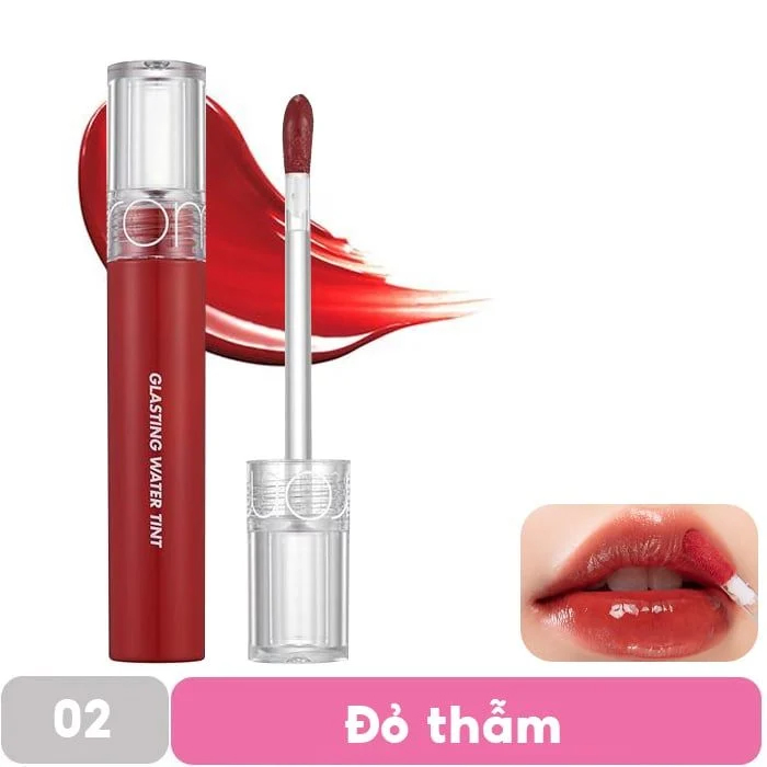 [NEW 14-17] Son Tint Bóng Lì Căng Mọng Môi Hàn Quốc Romand Glasting Water Tint 4g (04 Đỏ Nâu 03 Cam 