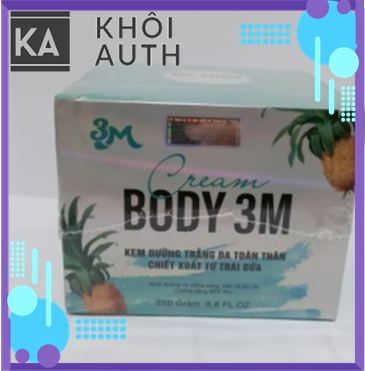 Kem Body Kem Dưỡng Trắng Da Toàn Thân Chiết Xuất Từ Trái Dứa Cream Body 3M Da Trắng Tự Nhiên - Shop Khôi Auth