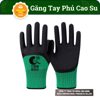 Găng Tay Phủ Cao Su Chống Trơn Trượt Hữu Dụng Cho Việc Làm Vườn - Bao Tay Đa Năng Màu Xanh Đen Bảo Hộ Lao Động