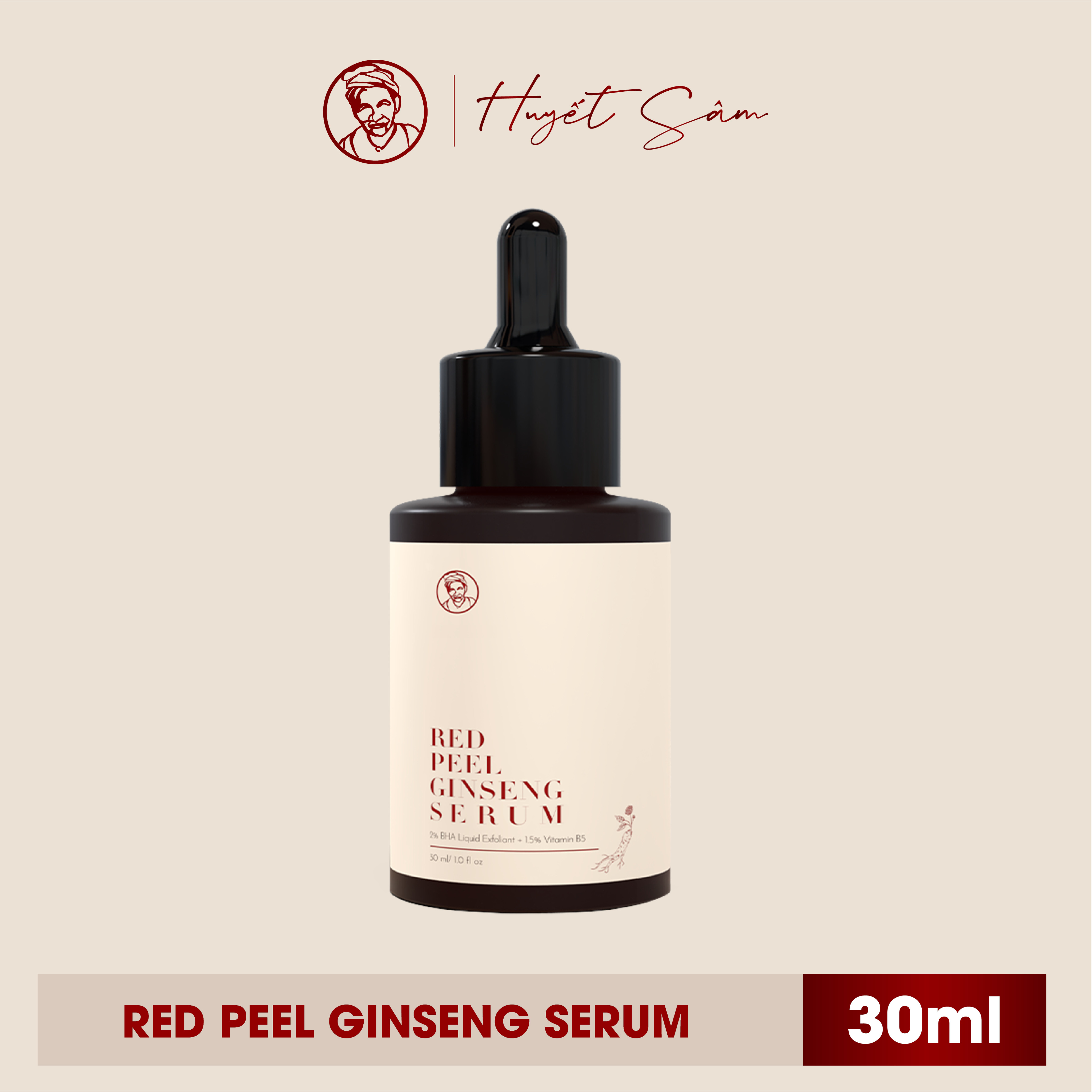 Serum Sạch Mụn Red Peel Ginseng Serum 30Ml