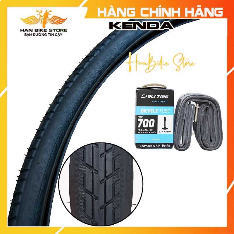 Combo Vỏ Ruột - Săm Lốp Xe Đạp 700x38C (40-622) KENDA TIRE