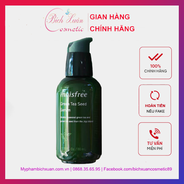 Serum Dưỡng Da Từ Trà Xanh Jeju Innisfree The Green Tea Seed Serum 80Ml