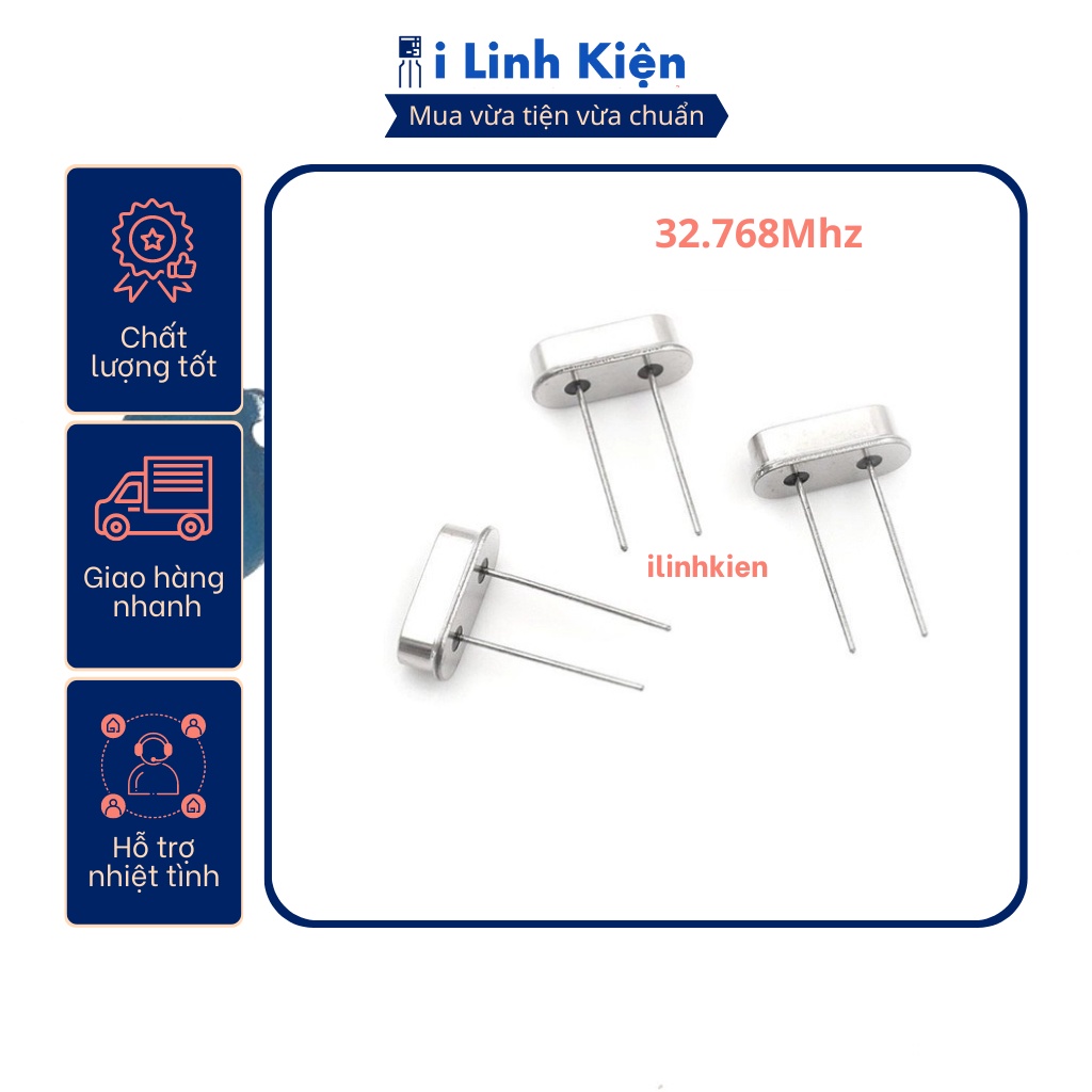 Thạch anh 32768Mhz 2 chân loại tốt