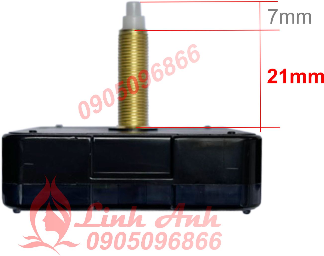 Máy đồng hồ treo tường trục dài (Kim trôi)