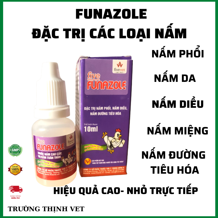 "Hoàn tiền đến 10%" FUNAZOLE  10ml đặc trị nấm phổi nấm diều nấm da nấm miệng nhỏ uống trực tiếp cho