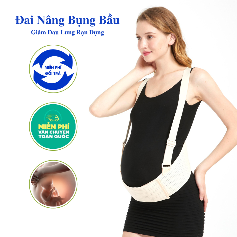 Đai Đỡ Bụng Bầu DB01 Trợ Lực Giảm Phù Chân Đau Lưng Cho Mẹ Bầu