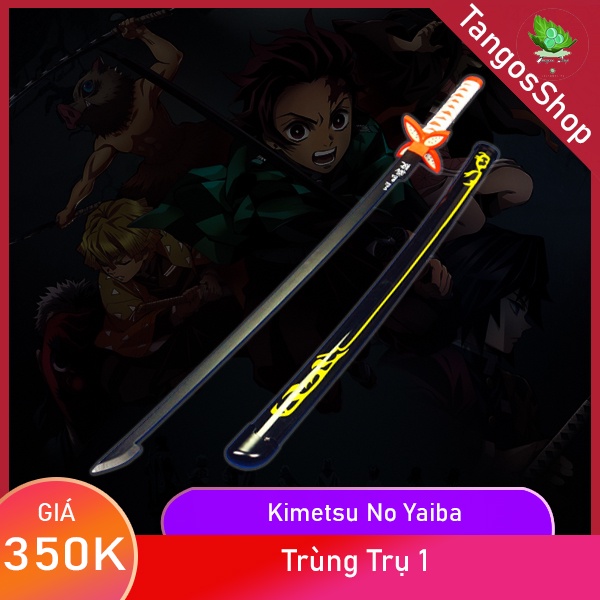 [ TẶNG QUÀ + FREESHIP ] Mô hình Kiếm Gỗ Kimetsu No Yaiba Viêm Trụ - Rengoku - Kiếm Thanh Gươm Diệt Q