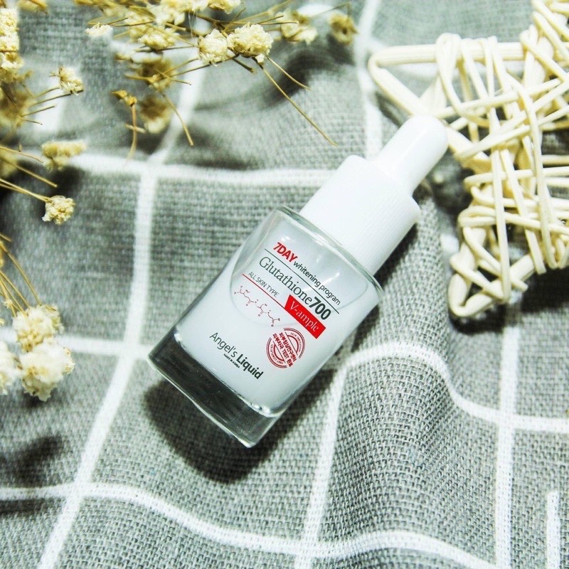 ( Minisize 5Ml) Tinh Chất Dưỡng Trắng Mờ Thâm Làm Đều Màu Da Angels Liquid 7 Day Whitening Glutathione 700 Serum