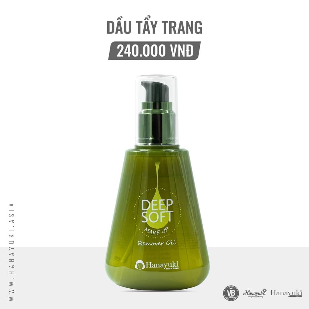 [Hcm][Chính Hãng Hanayuki - Date 2023] Dầu Tẩy Trang Hanayuki – Deep Soft Make Up Remover Oil