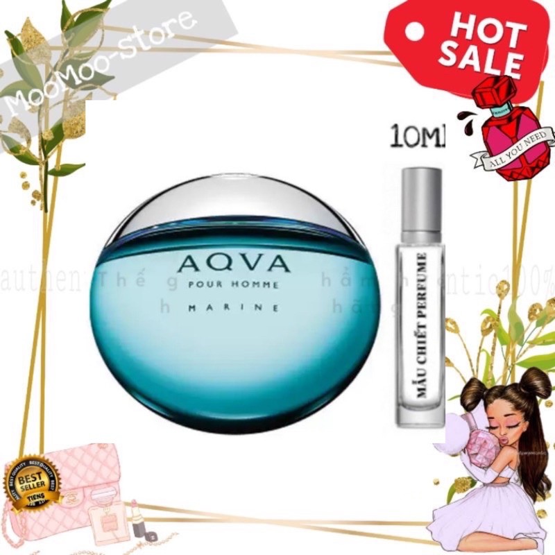 Hot Nước Hoa Nam Bvlgari Aqva Marine Edt 5Ml/10Ml/20Ml