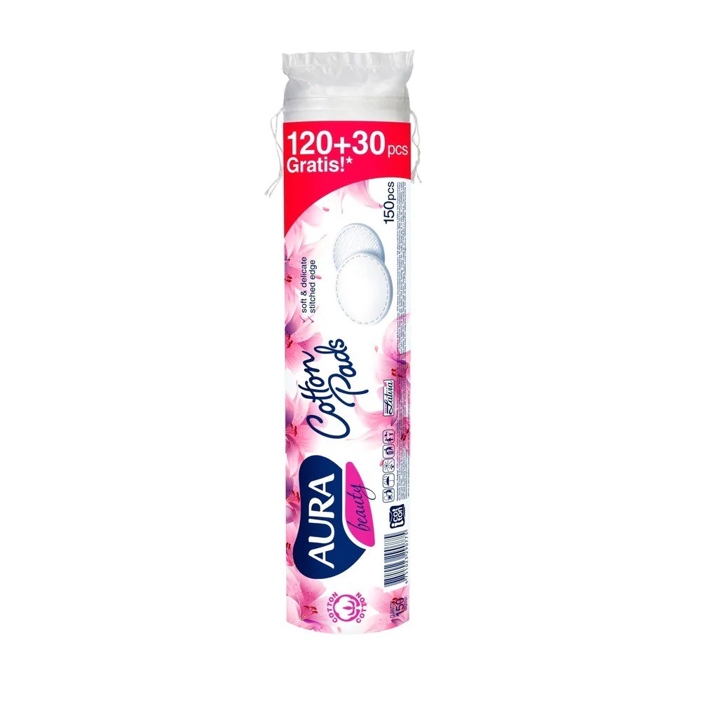 [HCM]Bông Tẩy Trang Aura Beauty Cotton Pads 150 Miếng