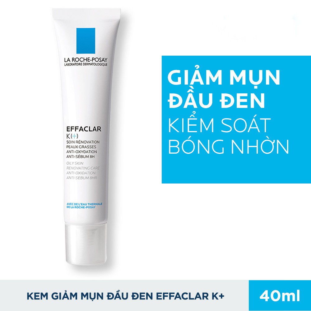 [Hcm]Kem Dưỡng La Roche - Posay Effaclar K(+) Oily Skin Renovating Care Anti - Oxidation Anti - Sebum 8Hr 40Ml