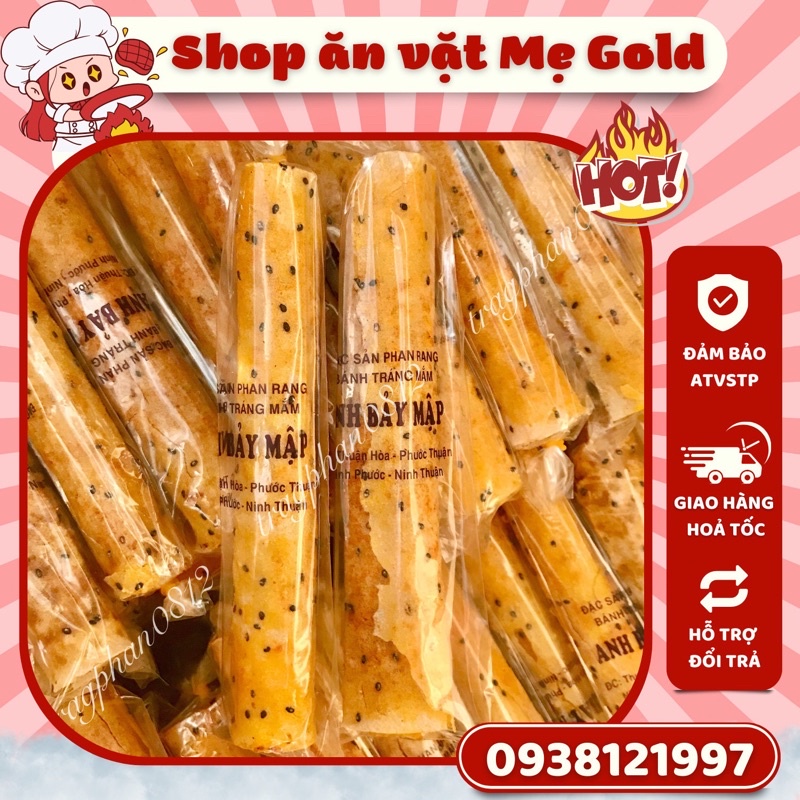 Bánh tráng nướng cuộn mắm ruốc Anh Bảy Mập đặc sản Phan Rang