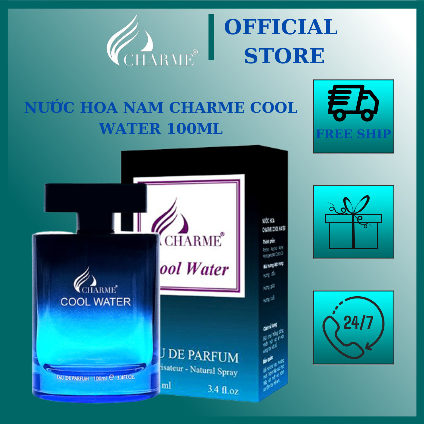 Chiết nước hoa nam chamme COOL WATER 10ML Nam Tính Lôi Cuốn Tự Tin nước hoa Charme cool 10ml nước ho