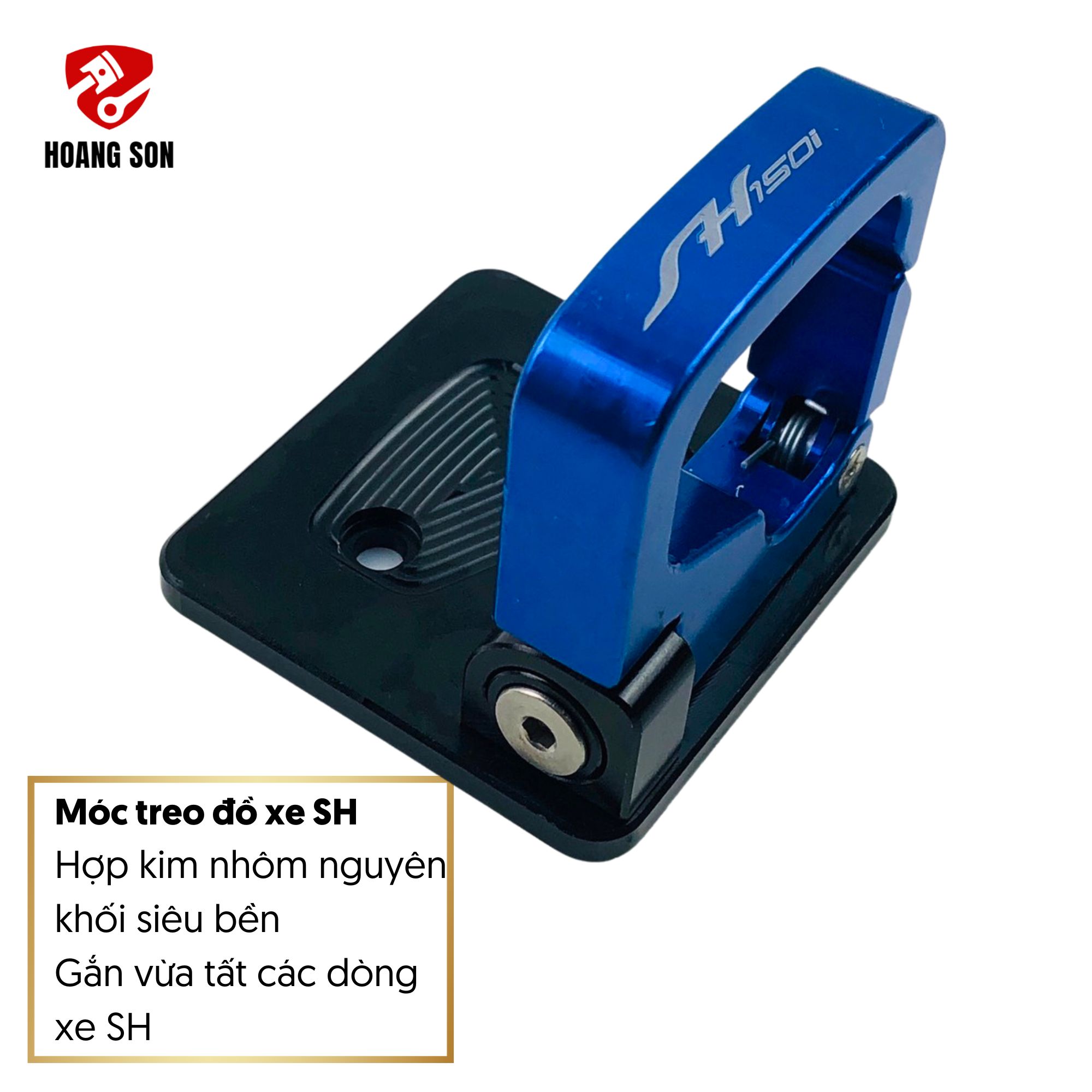 Móc treo đồ xe SH làm bằng kim loại nhôm nguyên khối CNC anode lên màu siêu bền dòng nhập khẩu-móc t