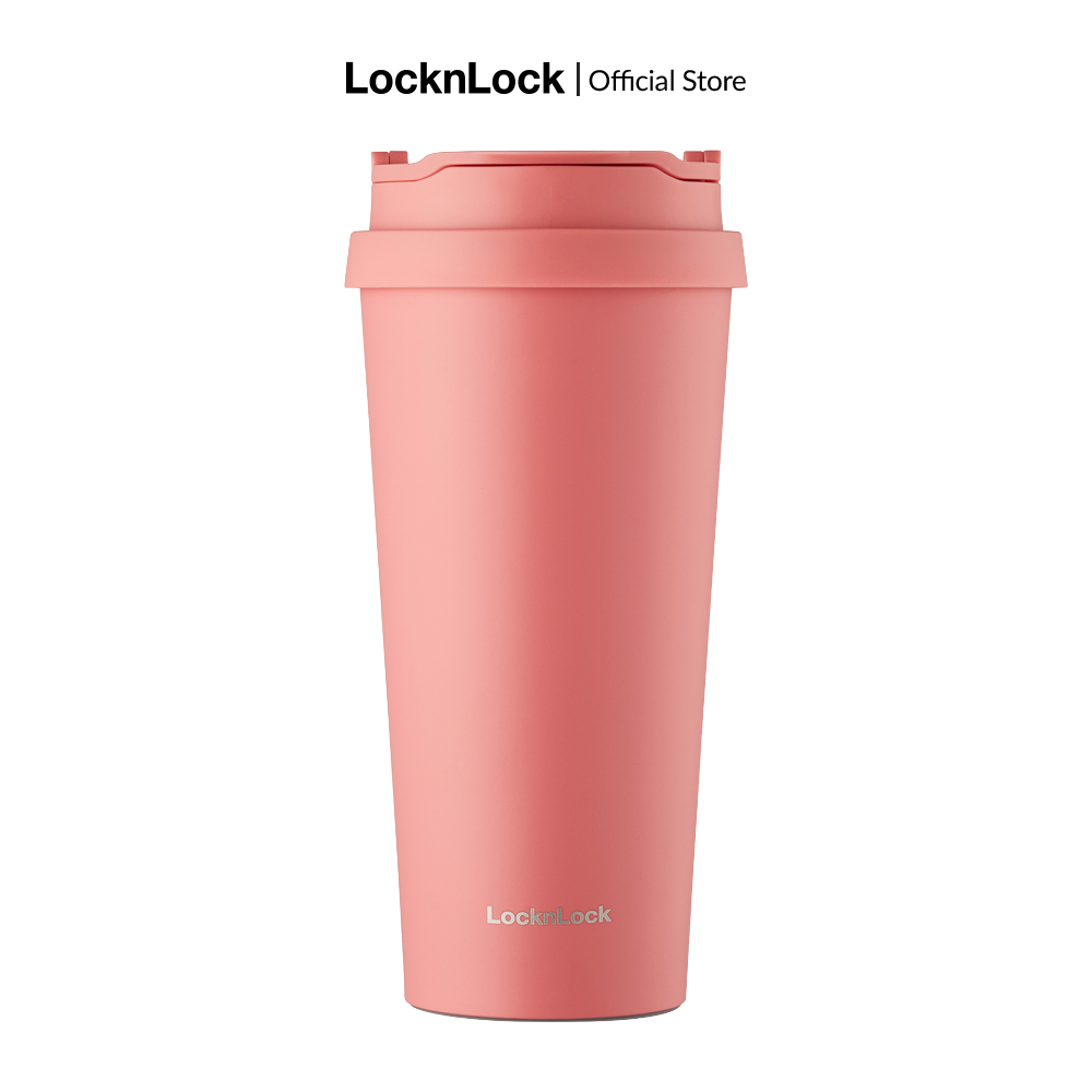 LHC4279 - Bình giữ nhiệt Lock&amp;Lock có 2 nắp thay thế New Clip Tumbler 540ml - 3 màu Nắp kín và nắp trong suốt - Hàng chính hãng