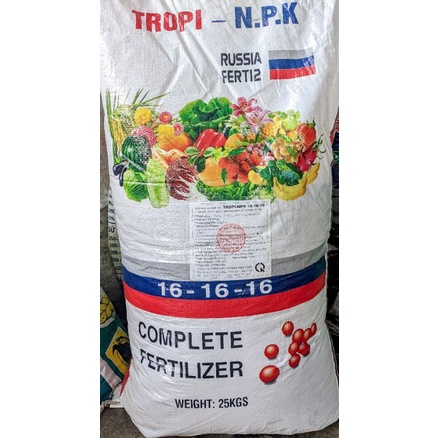 500g Phân bón NPK 16-16-16 nhập Nga. Công nghệ tháp cao tan nhanh