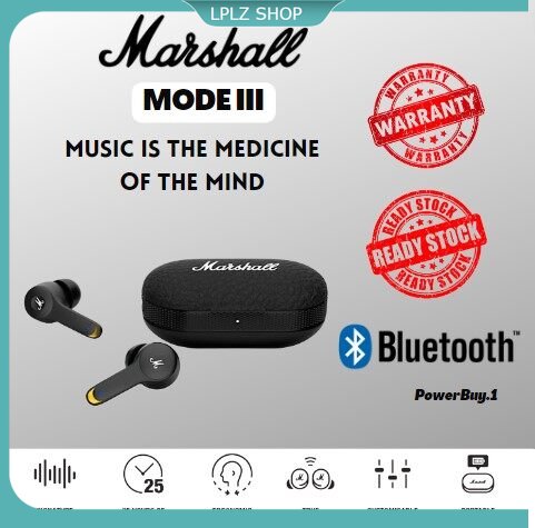 【In Stock】 Marshall Mode III Tai Nghe Không Dây Hoàn Toàn Thiết Kế Cổ Điển Cảm Ứng Ổn Định Tai Thoải