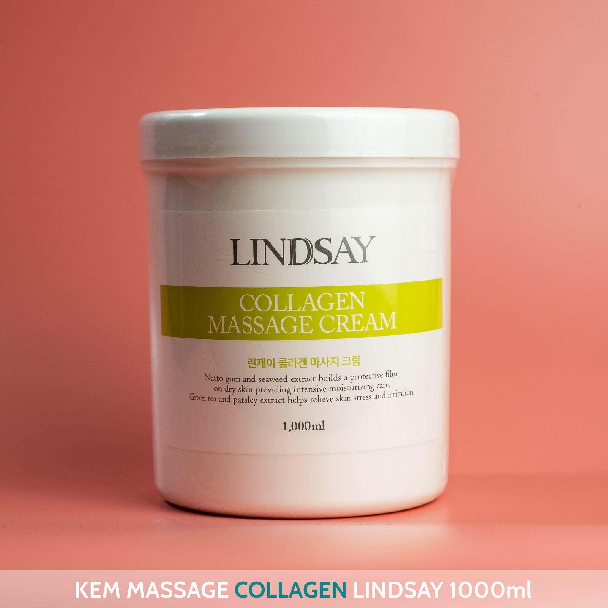 Kem Massage Collagen Lindsay 1000Ml Giúp Ngăn Ngừa Lão Hóa Cung Cấp Độ Ẩm Và Dưỡng Chất Mang Lại Sự Tươi Trẻ Cho Làn Da