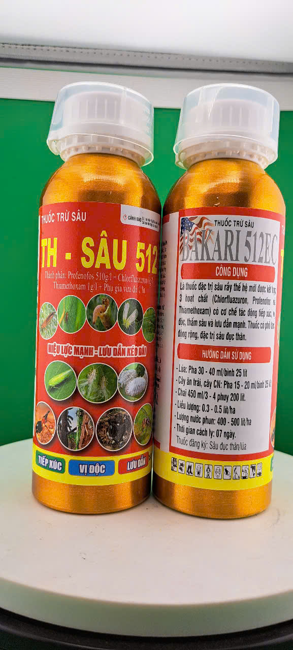 Bakari 512EC TH SÂU 512 400ml (chai nhôm): trừ rầy xanh rầy phấn rệp sáp mọt đục cành sâu đục thân r