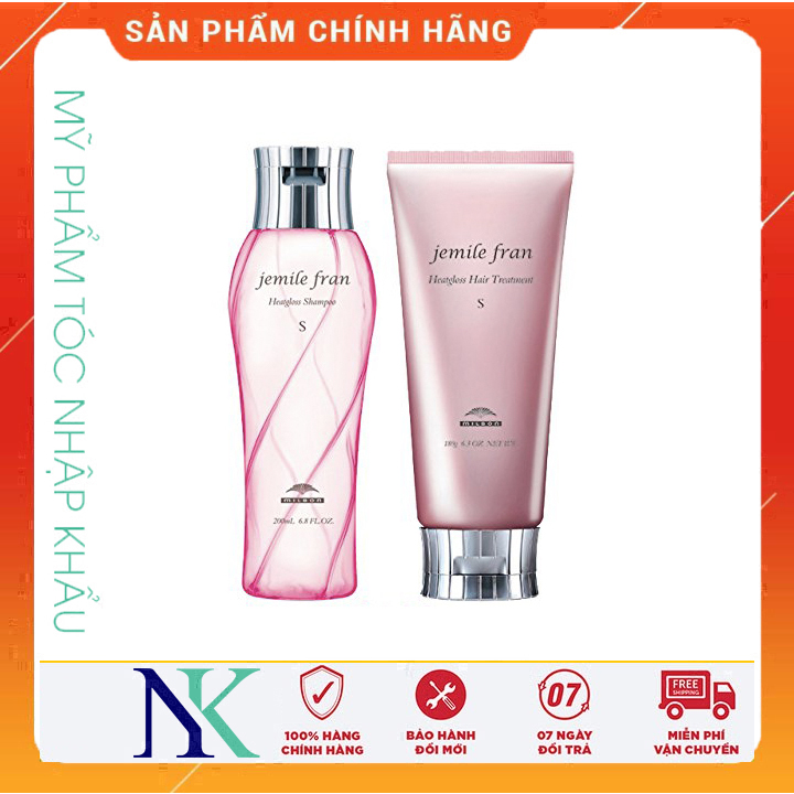 [Hcm]Dầu Gội Xã Dành Cho Tóc Sợi Mảnh Milbon Jemile Fran Heat Gloss (S) 200Ml