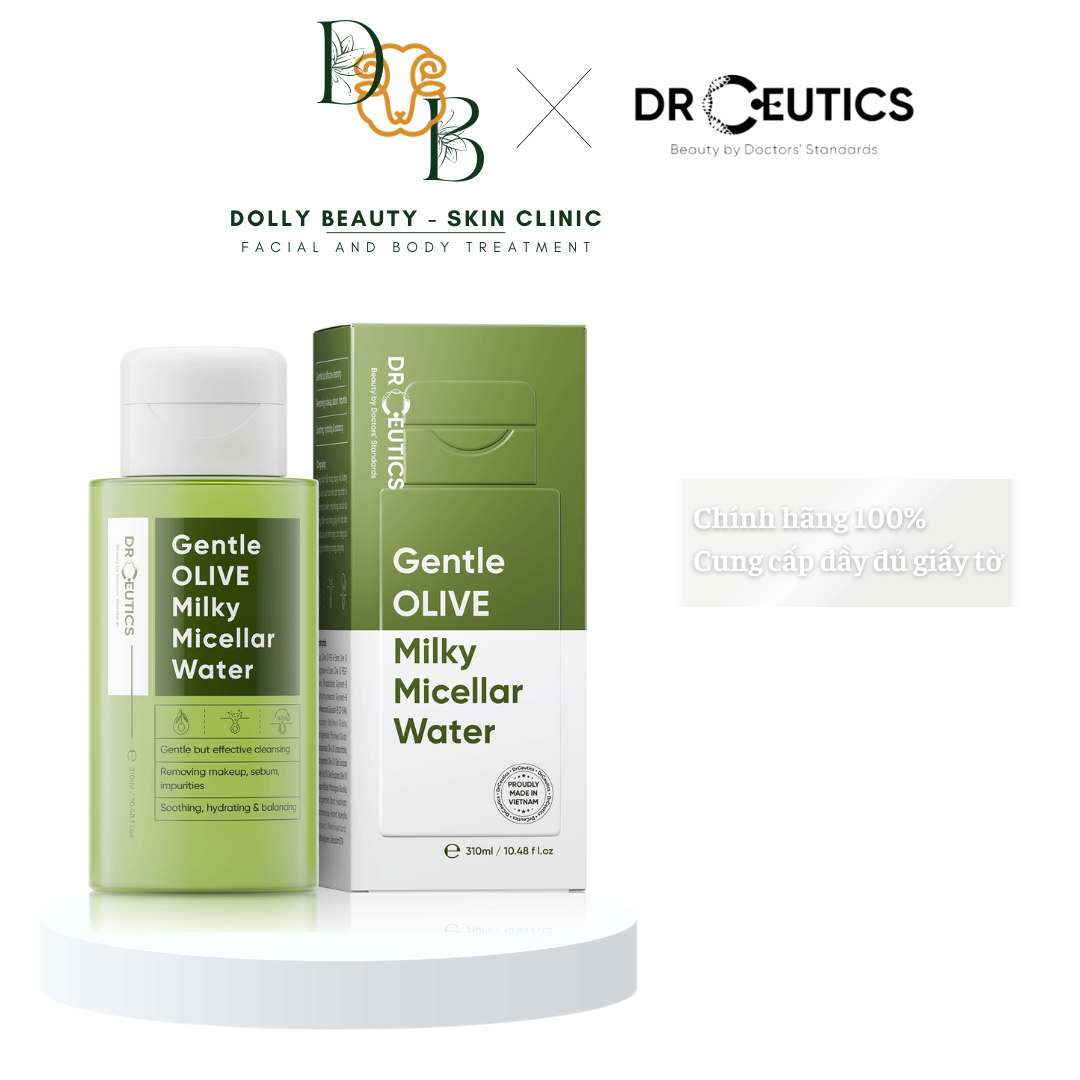 [DrCeutics] Tẩy trang dạng sữa GENTLE OLIVE MILKY MICELLAR WATER làm dịu da