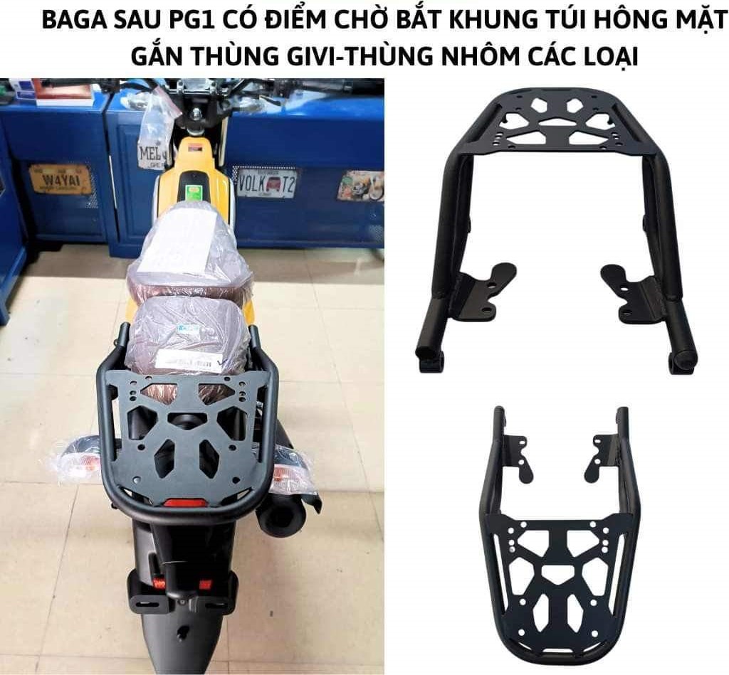 BAGA XE YAMAHA - PG1 ( Hợp Kim Sơn Tĩnh Điện Đen )