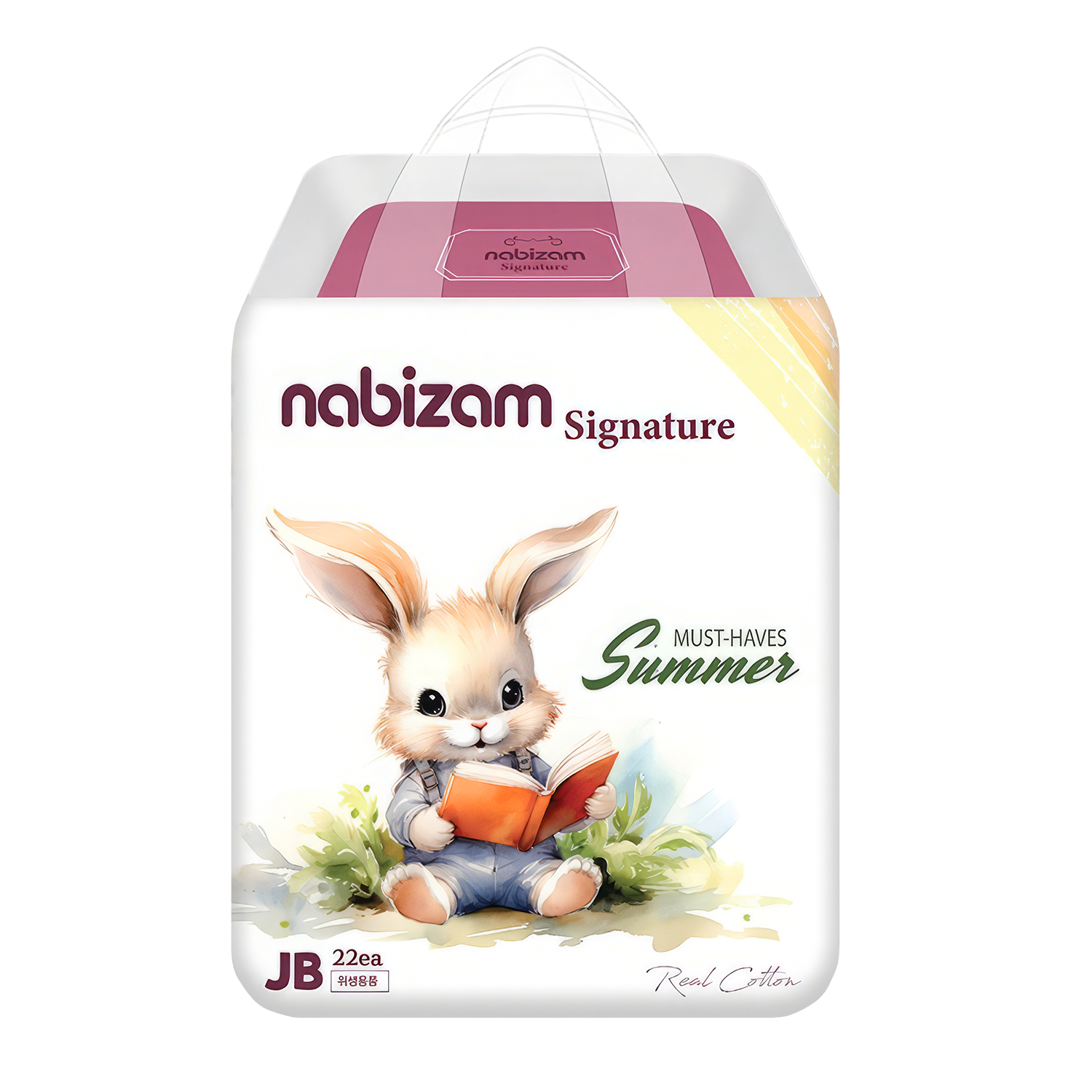 Tã/Bỉm Đêm NABIZAM Signature Summer Hàn Quốc Mềm Mại Thoáng Khí Siêu Thấm Hút Size L30/XL26/2XL22 Cho Bé 8-22kg