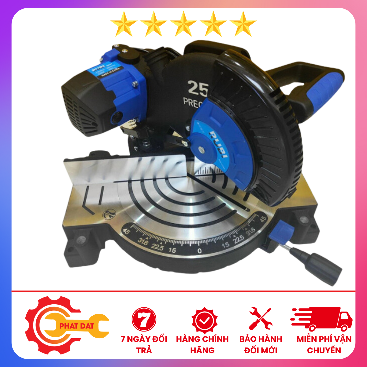 Máy Cắt Nhôm Rubi 82551 Công Suất 2300W Kèm Lưỡi Cắt 255mm - Bảo Hành 6 Tháng