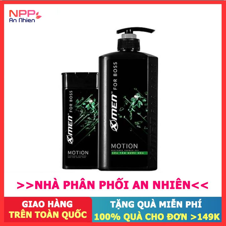 Combo Sữa Tắm Nước Hoa 650G+Dầu Gội Motion 180G - Npp An Nhiên