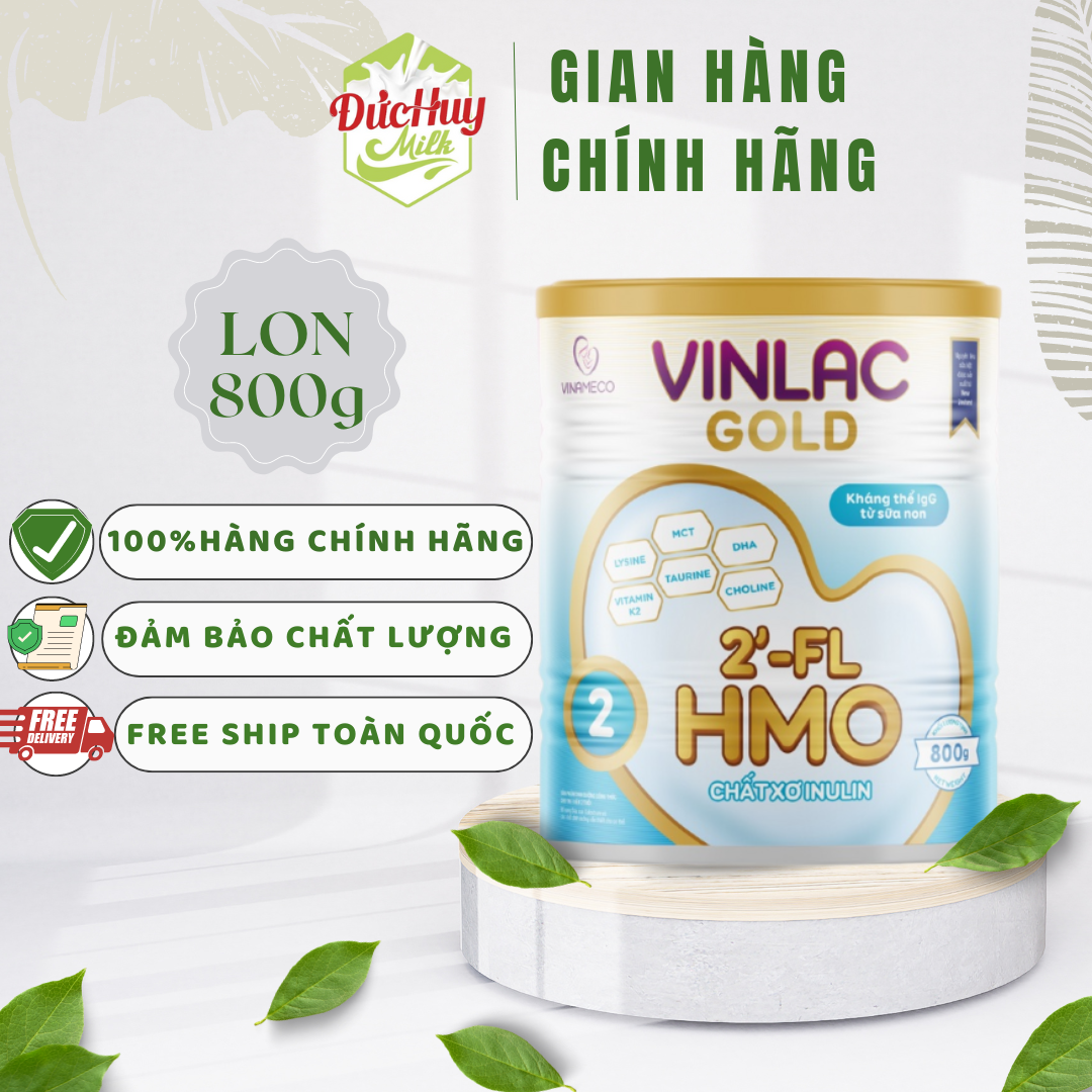 Sữa bột VinLac Gold HMO số  2 800g