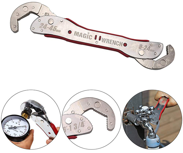 Bộ 2 Mỏ Lết Cờ Lê Đa Năng Cờ lê đa năng cờ lê Magic Wrench 9-45mmthép Cr-V siêu cứng chống rỉ mở bulong ốc vít các sửa chữa nhà cửa cơ khí.