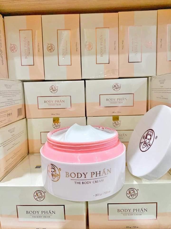 [HCM]Kem Body Phấn Bà Lão Trắng Mịn Da 200g Chính Hãng Chống Lão Hóa