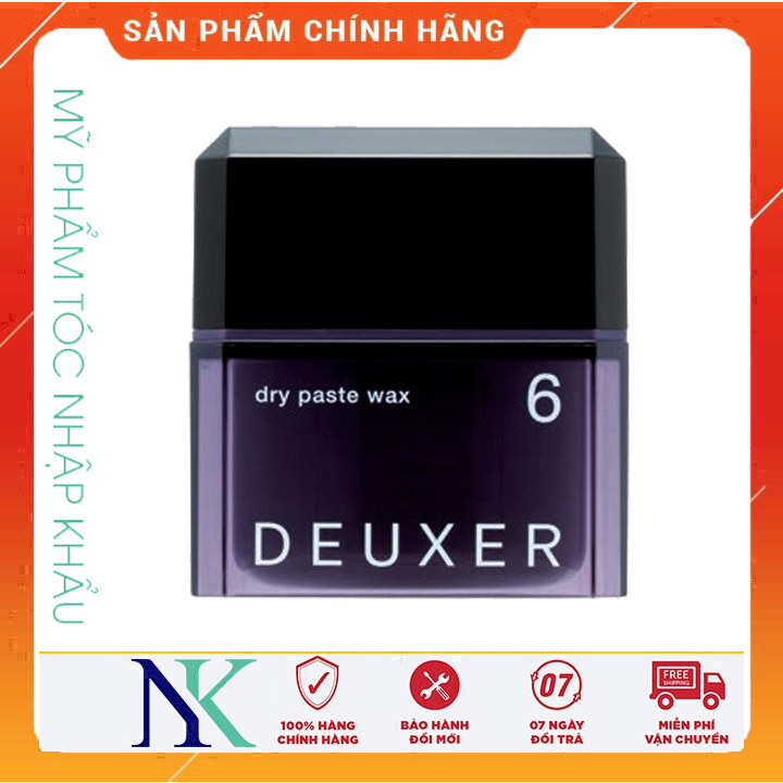 [Hcm]Sáp Giữ Nếp Tóc Cực Mạnh Deuxer 6 Dry Paste Wax 80G