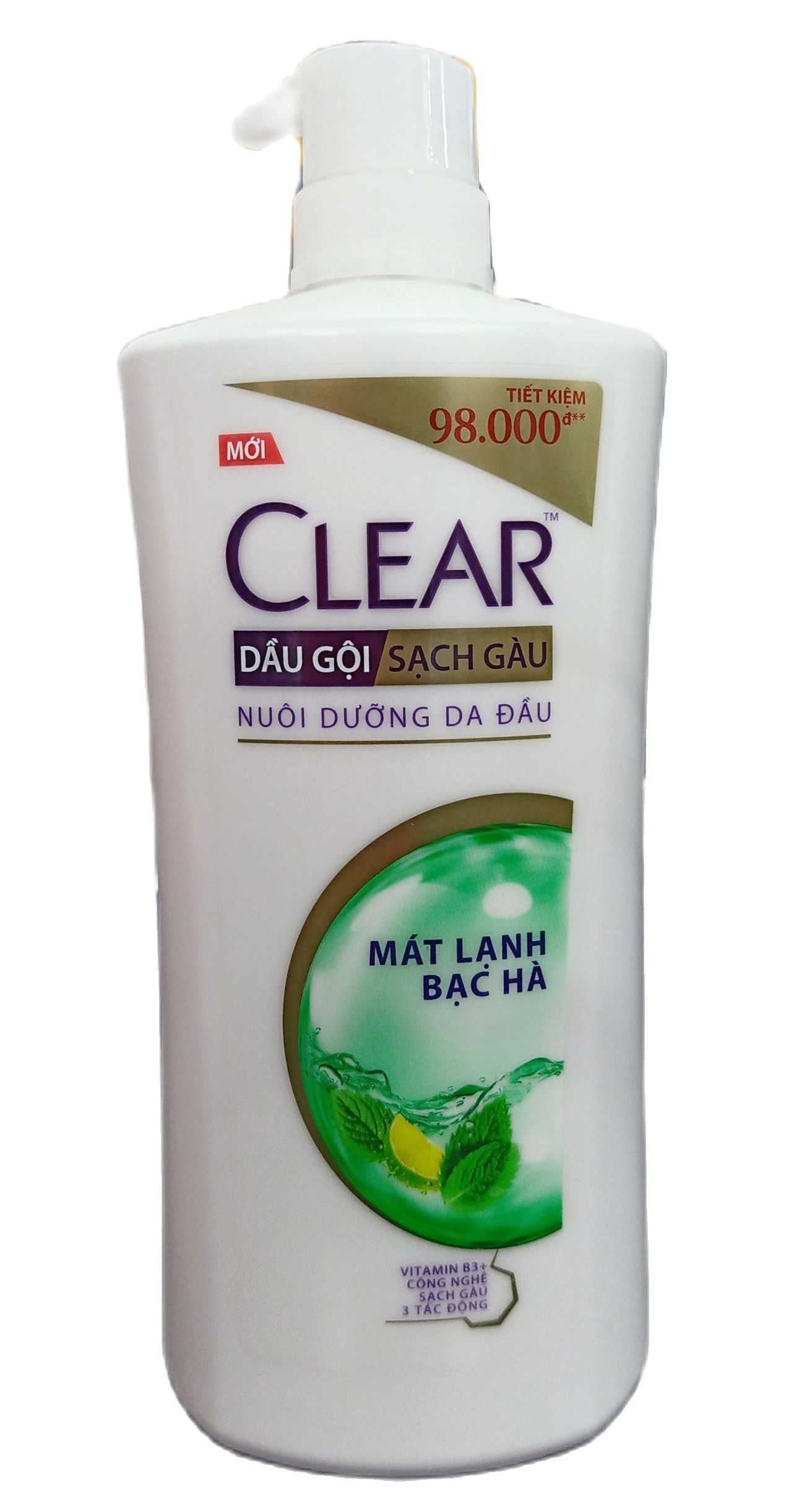 [Hcm]Dầu Gội Sạch Gàu Và Nuôi Dưỡng Da Đầu Clear Mát Lạnh Bạc Hà 880G - Bách Hóa Chú Hoài