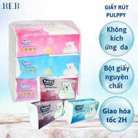 Khăn Giấy Rút Pulppy Polar Bear Bịch Khăn Giấy 180 Tờ 2 Lớp