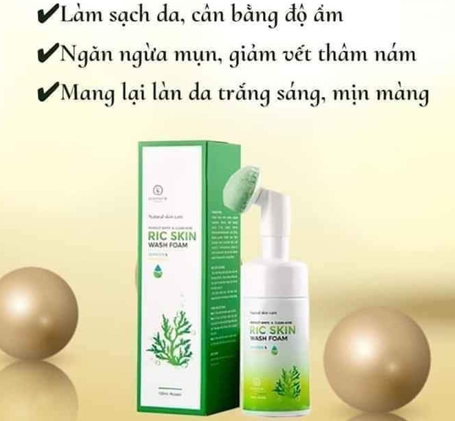 SỮA RỬA MẶT RIC SKIN LOẠI BỎ MUN NÁMTAN NHANG DƯỠNG TRẮNG DA