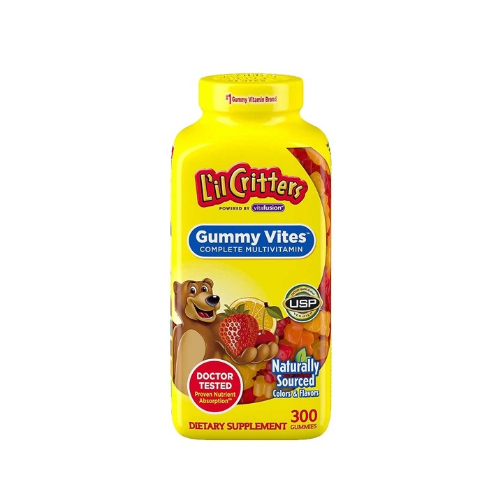 Kẹo dẻo Gấu Lil Critters Gummy Vites (300v) Omega 3 (220v) Calcium D3 (250v) Mỹ nhiều dinh dưỡng cho trẻ từ 2 tuổi