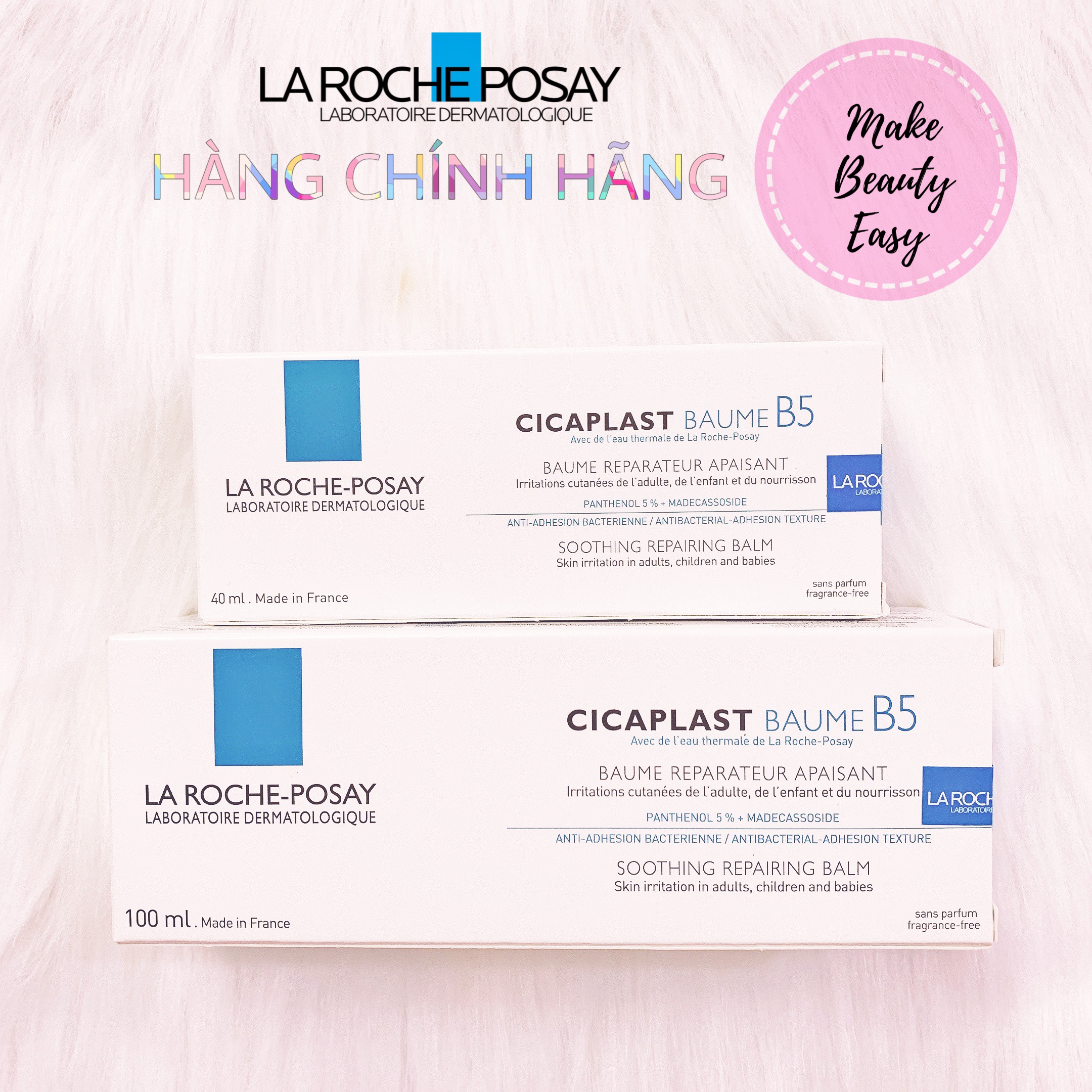 [Hcm][Hàng Nhập Khẩu] Kem Dưỡng Ẩm Phục Hồi Da Tổn Thương Giảm Kích Ứng Làm Dịu Làm Mượt Làm Mát Da La Roche Posay Cicaplast Baume B5 Soothing Repairing Balm 40Ml