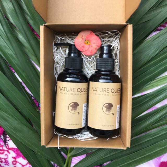 [Hcm][Khuyến Mãi 1️⃣5️⃣%] Bộ Gội - Xả Nature Queen Cao Cấp Giảm Rụng Kích Mọc Tóc Chai 100Ml