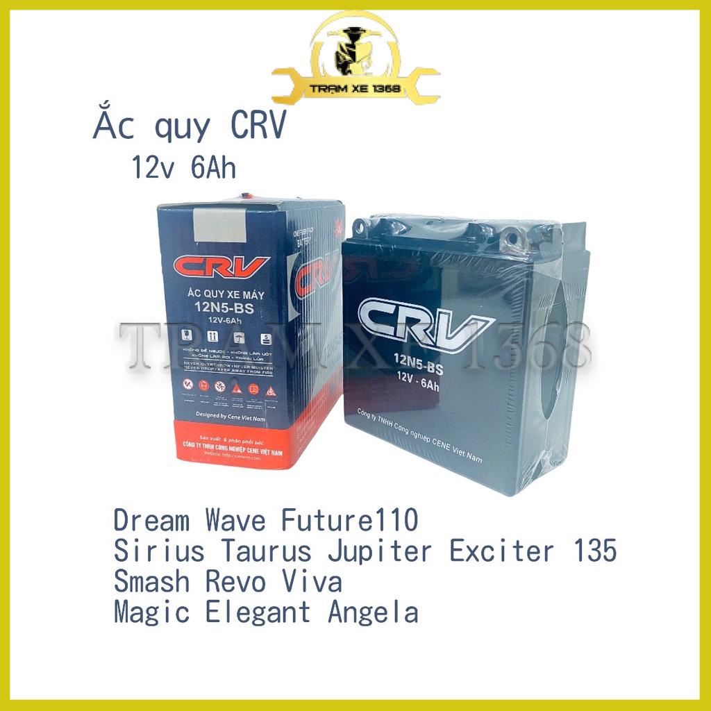 (Mới 100%) Bình Ắc Quy CRV (12V - 6Ah) Bình Điện Xe Wave Dream Wave Sirius Jupiter.. Đời Đầu (Bình C