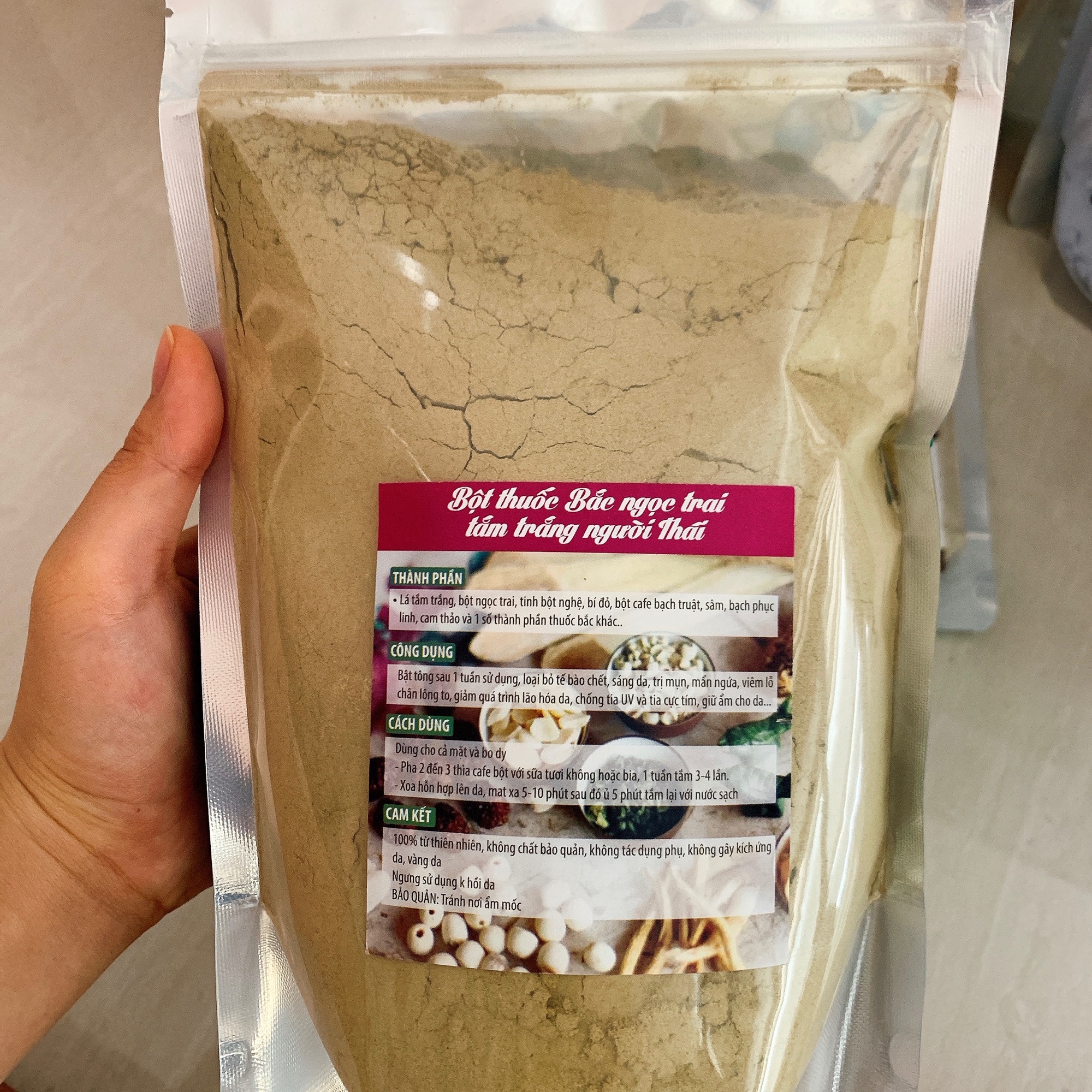 Bột thuoc bac tắm trăng người thái