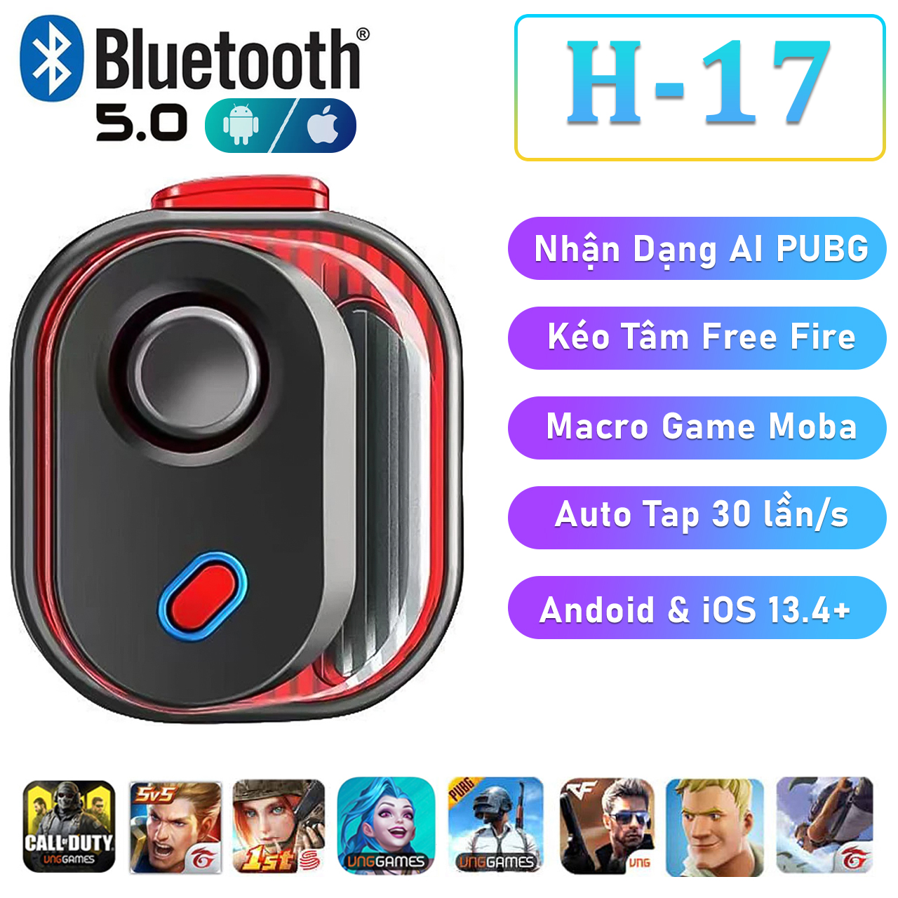 Tay cầm chơi game liên quân joystick MEMO MB02 auto tap phù hợp nhiều dòng game tốc chiến pubg gensh