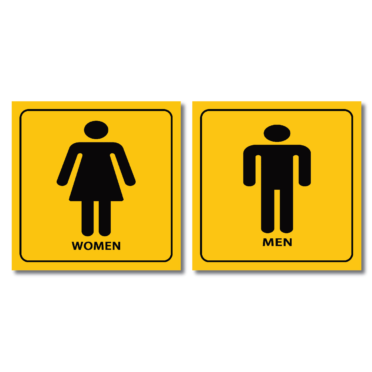 Biển chỉ dẫn WC cao cấp bảng nhà vệ sinh nam nữ